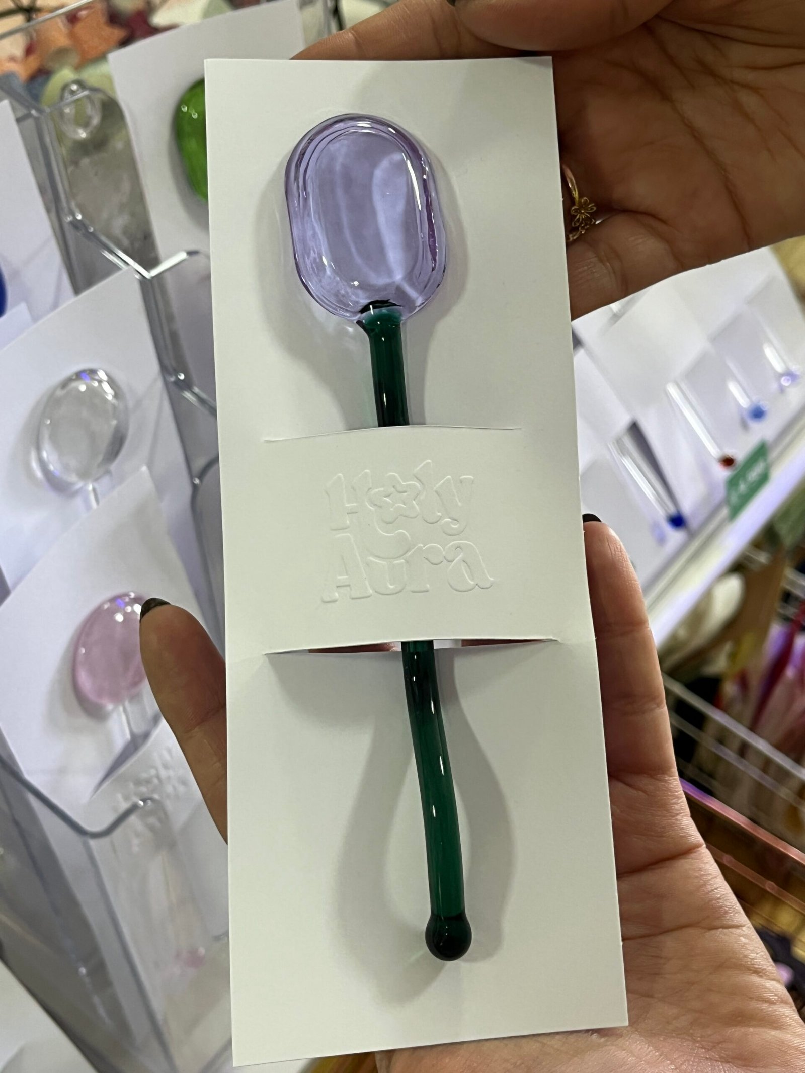 Cuchara de vidrio Cuchara de vidrio