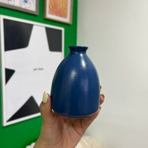 Florero decorativo azul