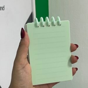 Libreta pequeña verde pastel
