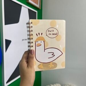 Libreta pato y frase