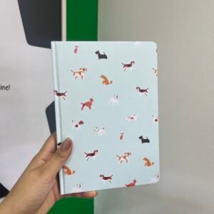 Libreta perros celeste