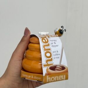 Jarra para miel y cuchara