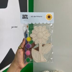 Kit de pintura girasol madera