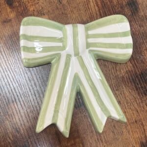 Plato decorativo lazo verde