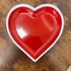 Plato decorativo corazon