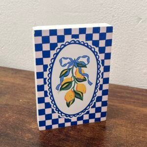 Pieza decorativa diseño siciliano limones