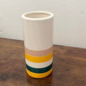 Florero lineas colores