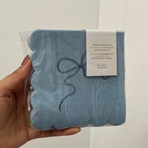 Servilletas lazo celeste