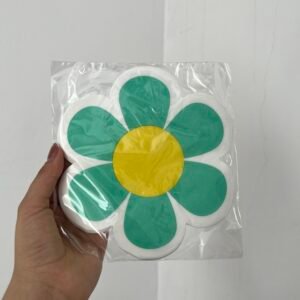 Servilletas flor turquesa