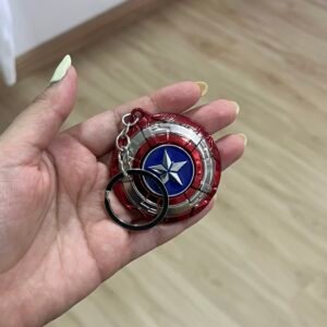 Escudo de Capitán América con circulo movible como spinner