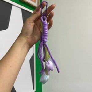 Llavero tulipan lila