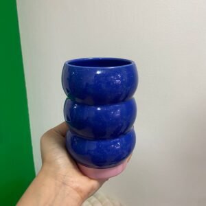 Vaso azul rey de ondas
