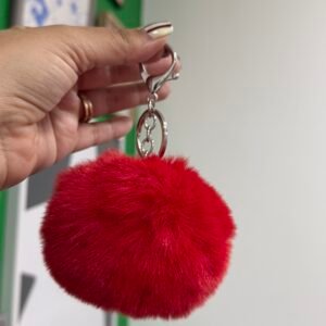 Llavero/Pompom rojo